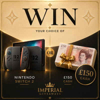 Win A Nintendo Switch 2 or £150 Tax Free Cash