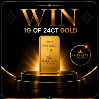 Win a 1g 24ct Gold Bar
