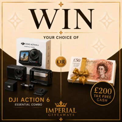 Win a DJI Action 6 or £200 Tax Free Cash