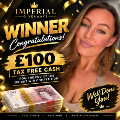 Every Prize Wins Instant Win - Plus £100 Cash End Prize